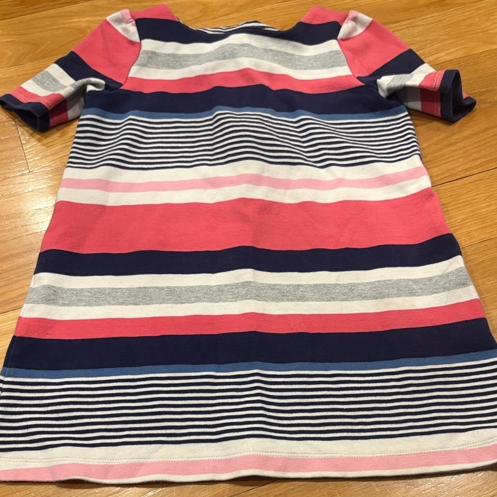Gymboree Pink and Blue Striped Casual Dress